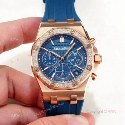 Copy Audemars Piguet Royal Oak Offshore Lady Watches Rose Gold Diamond